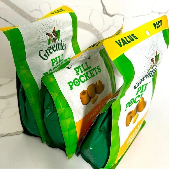 Set of 3 - Greenies Pill Pockets - Chicken Flavour - Picture 7 of 8